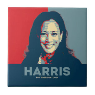 Kamala Harris für den Präsidenten 2024 - Hoffnung Fliese