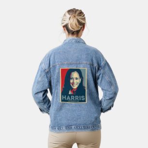 Kamala Harris für den Präsidenten 2024 - Hoffnung Jeansjacke