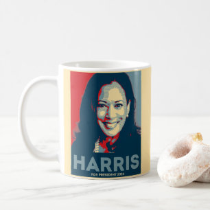Kamala Harris für den Präsidenten 2024 - Hoffnung Kaffeetasse