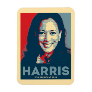 Kamala Harris für den Präsidenten 2024 - Hoffnung Magnet