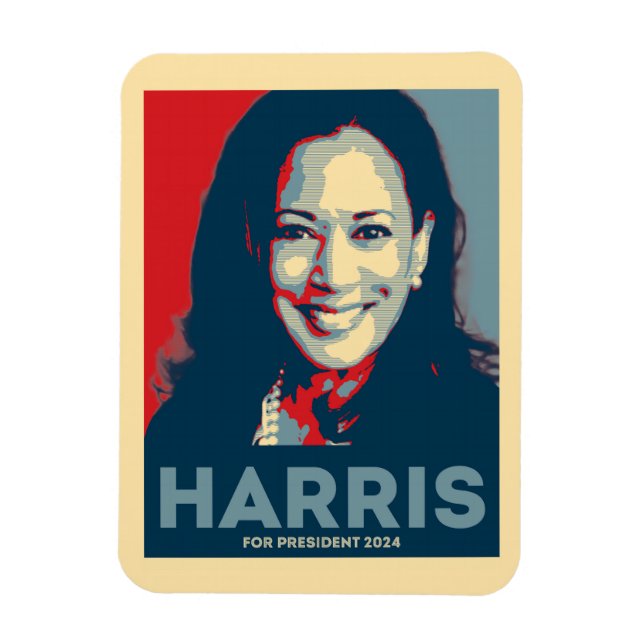 Kamala Harris für den Präsidenten 2024 - Hoffnung Magnet (Vertikal)