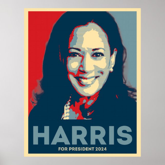 Kamala Harris für den Präsidenten 2024 - Hoffnung Poster (Vorne)