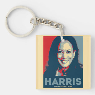 Kamala Harris für den Präsidenten 2024 - Hoffnung Schlüsselanhänger