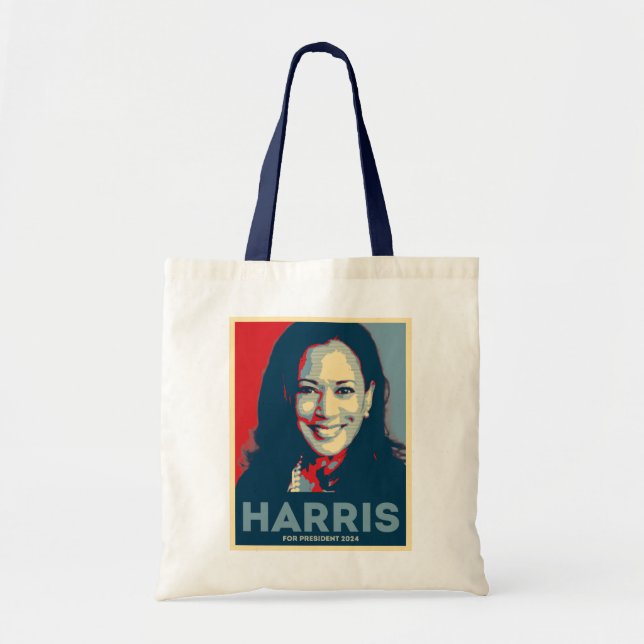 Kamala Harris für den Präsidenten 2024 - Hoffnung Tragetasche (Vorne)