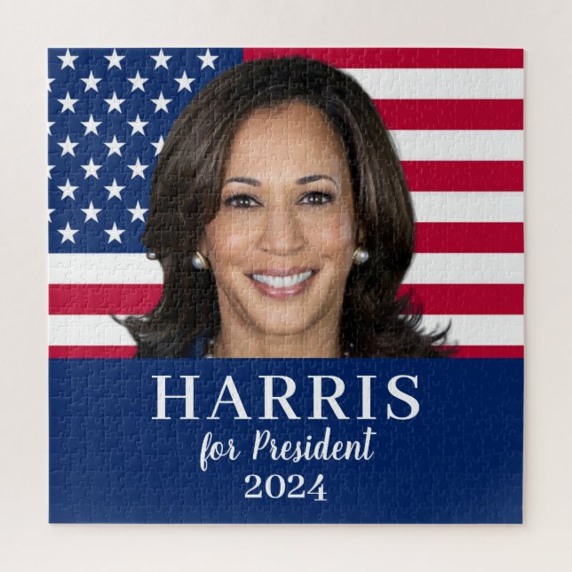Kamala Harris für den Präsidenten 2024 Puzzle (Vertikal)