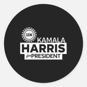 Kamala Harris für den Präsidenten 2024 Runder Aufkleber