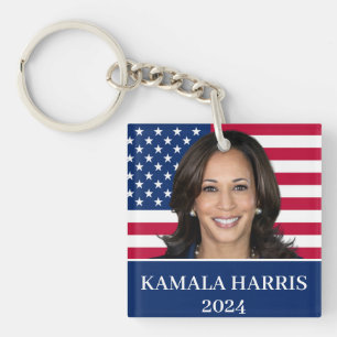 Kamala Harris für den Präsidenten 2024 Schlüsselanhänger