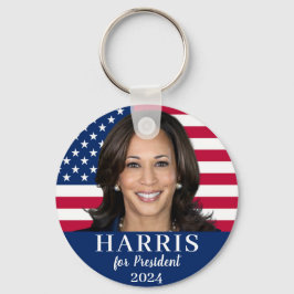 Kamala Harris für den Präsidenten 2024 Schlüsselanhänger
