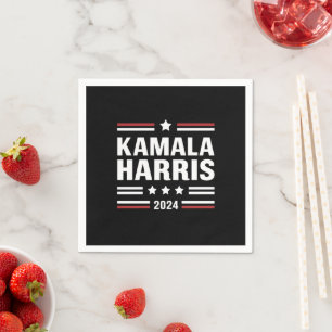 Kamala Harris für den Präsidenten 2024 Serviette