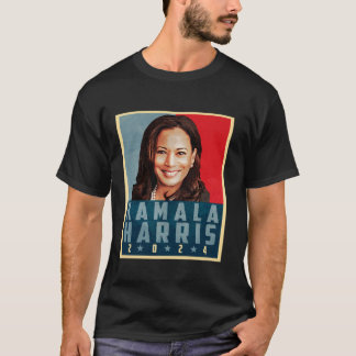 Kamala Harris für den Präsidenten Retro USA Wahl 2 T-Shirt