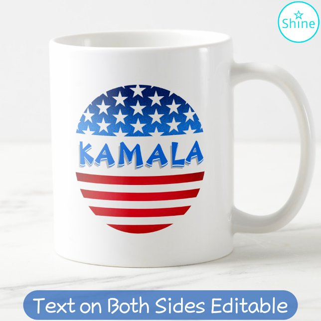 Kamala Harris für den US-Präsidenten - Benutzerdef Kaffeetasse (Von Creator hochgeladen)