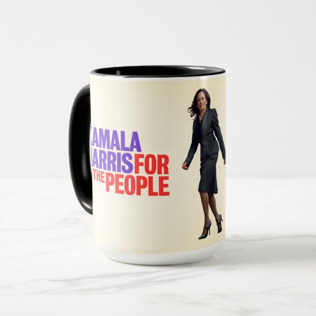 Kamala Harris für die Leute 2020 Tasse (Vorderseite Links)