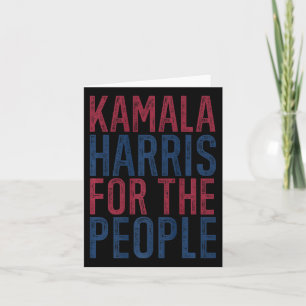 Kamala Harris für die Menschen Frau Präsidentin 20 Karte