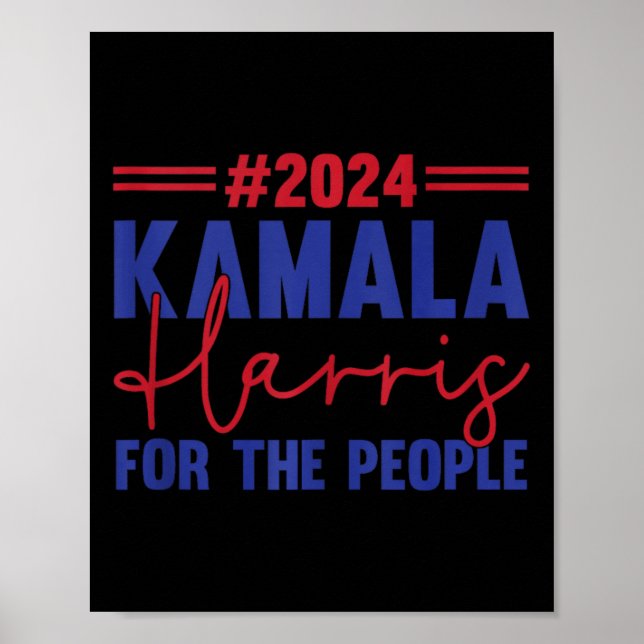 Kamala Harris für die Menschen Frau Präsidentin 20 Poster (Vorne)