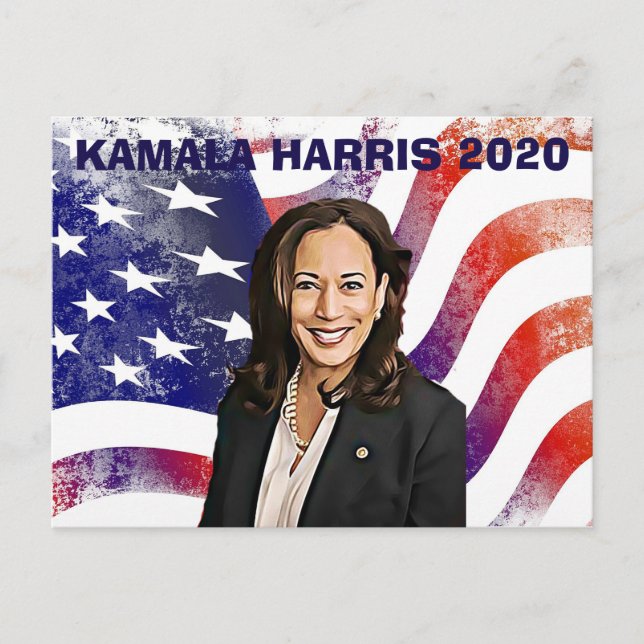 Kamala Harris für die Präsidentschaftswahl 2020 Postkarte (Vorderseite)