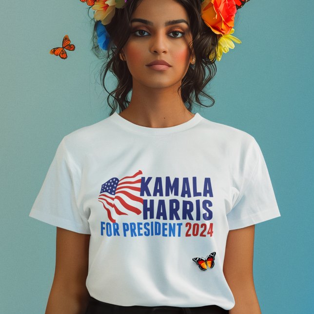 Kamala Harris für die Präsidentschaftswahl 2024 Fr Tri-Blend Shirt (Von Creator hochgeladen)