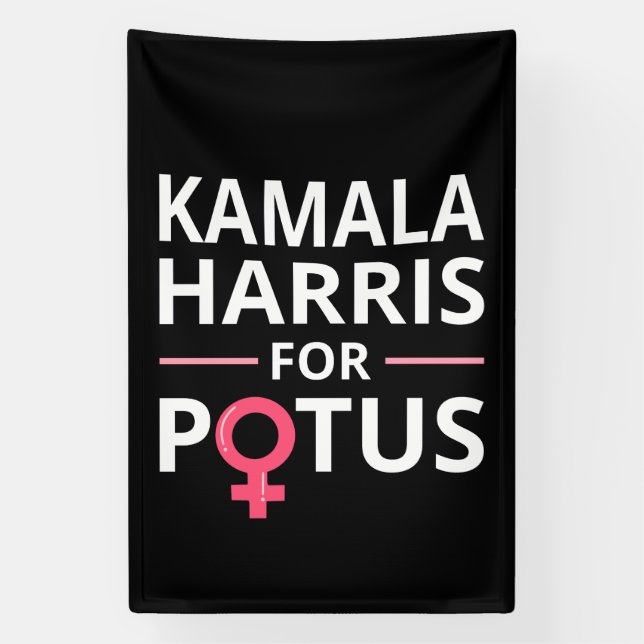 Kamala Harris für POTUS I Banner (Vertikal)