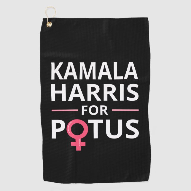 Kamala Harris für POTUS I Golfhandtuch (Vorderseite)