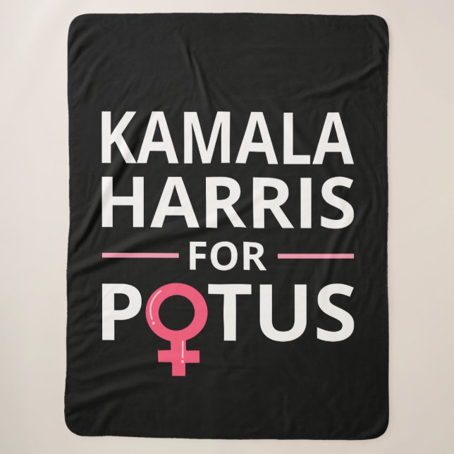 Kamala Harris für POTUS I Sherpadecke (Vorderseite)
