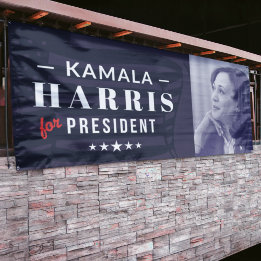 Kamala Harris für Präsident 2024 6ft Bannersignier Banner