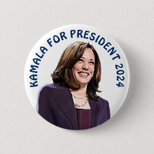 Kamala Harris für Präsident 2024 Button