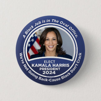 Kamala Harris für Präsident 2024 Button
