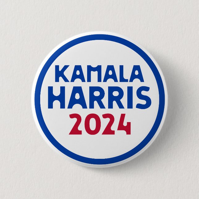 Kamala Harris für Präsident 2024 Button (Vorderseite)