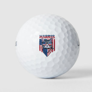 Kamala Harris für Präsident 2024 Funny Cat Golfball