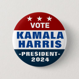 Kamala Harris für Präsident 2024 Pinback Button