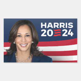 Kamala Harris für Präsident 2024 Rechteckiger Aufkleber