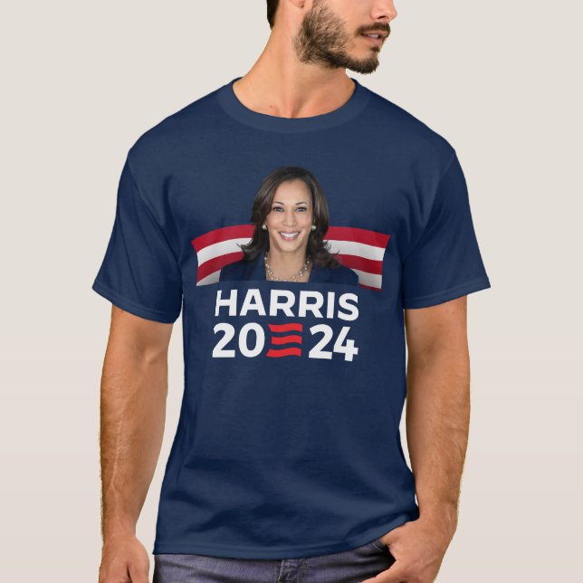 Kamala Harris für Präsident 2024 T-Shirt (Vorderseite)