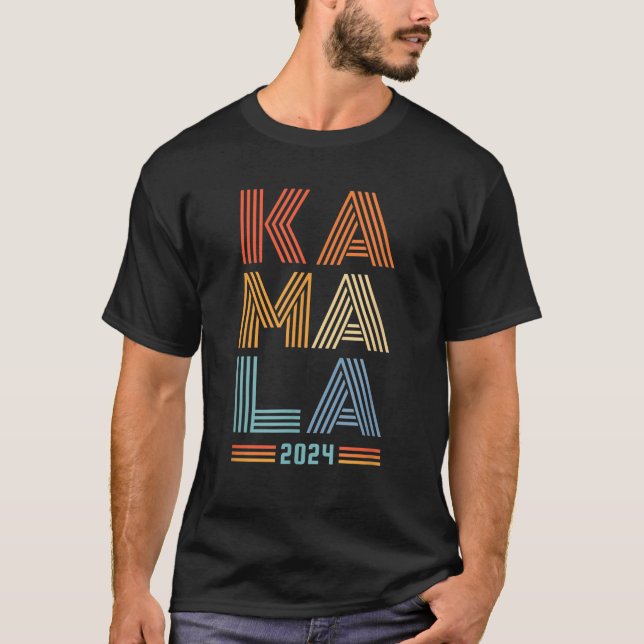 Kamala Harris für Präsident 2024 T-Shirt (Vorderseite)