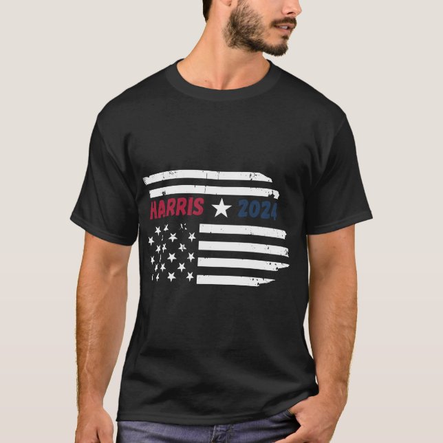 Kamala Harris für Präsident 2024 T-Shirt (Vorderseite)