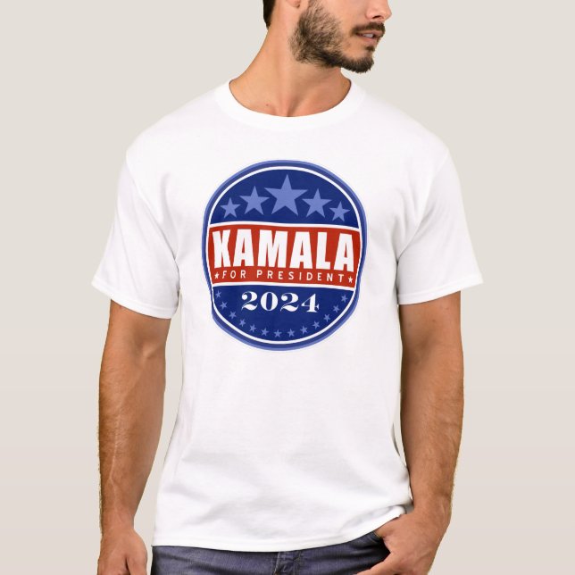 Kamala Harris für Präsident 2024 T-Shirt (Vorderseite)