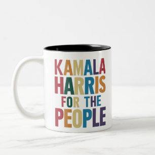 Kamala Harris für Präsident LGBT Gay Pride Regenbo Zweifarbige Tasse