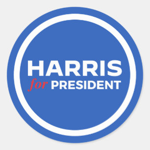 Kamala Harris für Präsident Runder Aufkleber