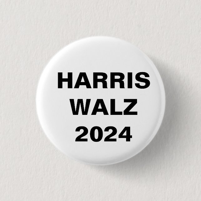Kamala Harris für Präsident Tim Walz VP 2024 Button (Vorderseite)