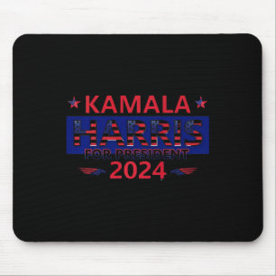 Kamala Harris für President 2024 Yard Sign Design Mousepad