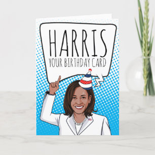 Kamala Harris Geburtstag: Harris Your Birthday Car Karte