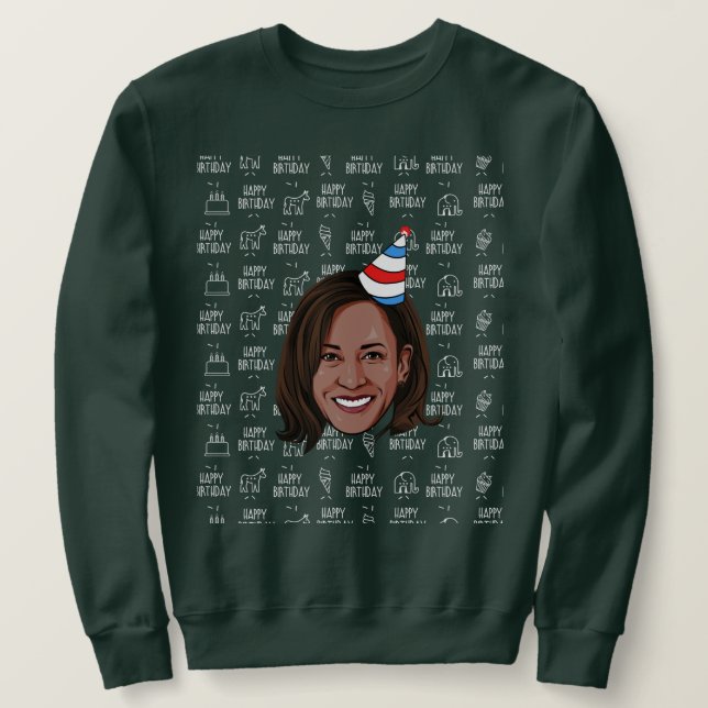 KAMALA HARRIS Geburtstag Sweatshirt (Design vorne)