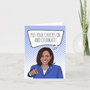 Kamala Harris Geburtstag: Zieh deine Chucks an Karte