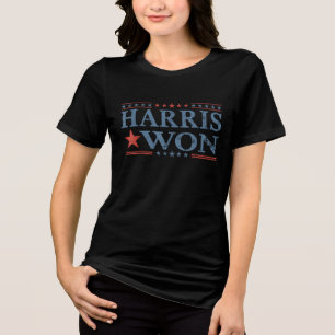 Kamala Harris gewann die Wahl 2024 Amerikanische F Tri-Blend Shirt