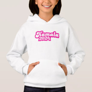 Kamala Harris girly Pink Logo 2024 Hoodie