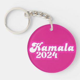 Kamala Harris Girly Pink Logo 2024 Schlüsselanhänger