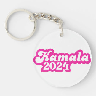 Kamala Harris Girly Pink Logo 2024 Schlüsselanhänger