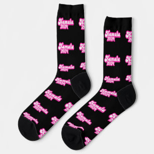 Kamala Harris Girly Pink Logo 2024 Socken