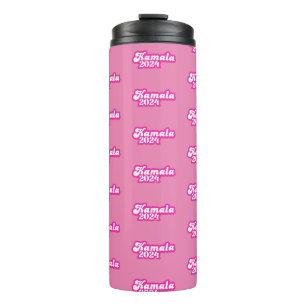 Kamala Harris Girly Pink Logo 2024 Thermosbecher