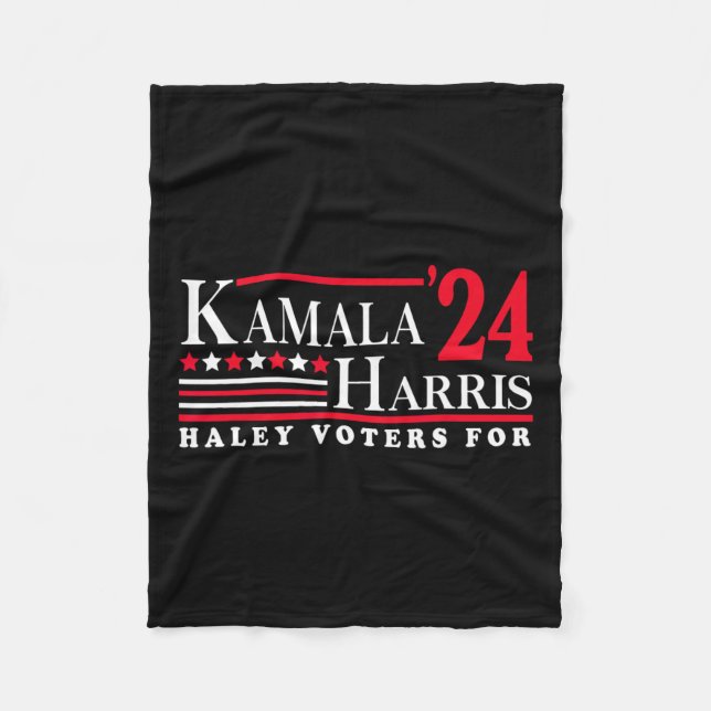 Kamala Harris Haley Wähler für Fleecedecke (Vorderseite)