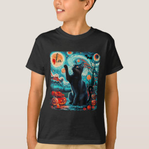 Kamala Harris Halloween Fledermäuse Starry Night B T-Shirt