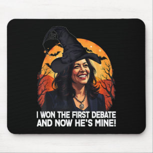 Kamala Harris Halloween gewann die erste Debatte i Mousepad
